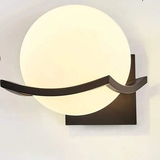 VER glass wall sconce soft diffused light bedroom