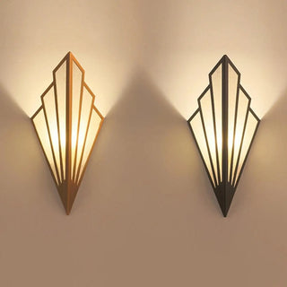 Hallway fan wall sconce – warm LED light modern aluminium