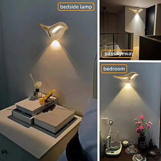 TIONON decorative bird wall sconce warm LED glow