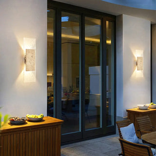 DELUXE Luxury Exterior Wall Sconce – Marble Premium Outdoor Light