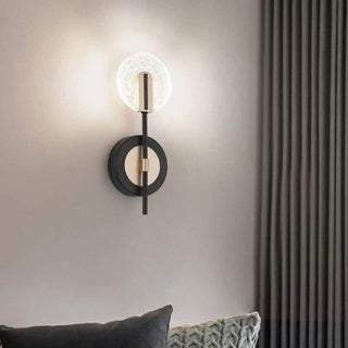 Modern circle wall sconce G4 10W installed modern view
