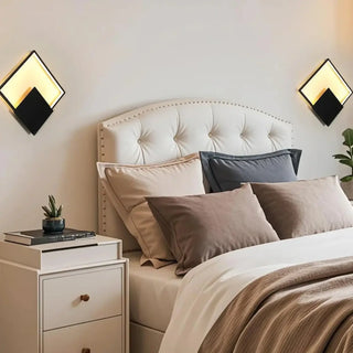 TEDIRE contemporary black square LED wall light