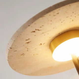 TICK wood LED wall sconce installed living room