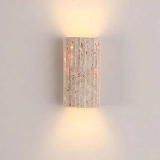TOSME textured stone wall sconce diffused warm light