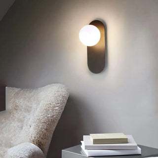 Adjustable arm glass sconce E27 LED – industrial black gold detail
