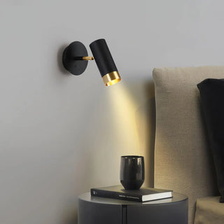 Swivel arm wall sconce G4 LED black pivoting Scandinavian