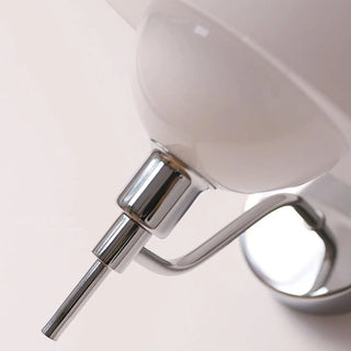 White vintage dome glass sconce G9 LED aluminium wall light