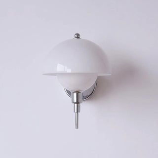 Vintage white glass dome wall sconce G9 5W IP20 bedroom