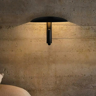 Modern Scandinavian black shade wall lamp G9 LED – side angle