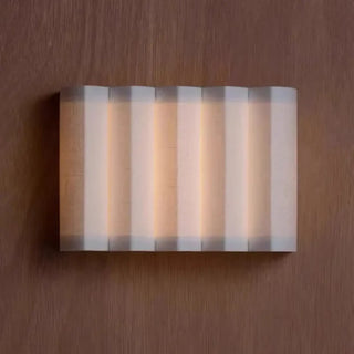 white accordion wall sconce LED – Scandinavian IP65 18×25cm