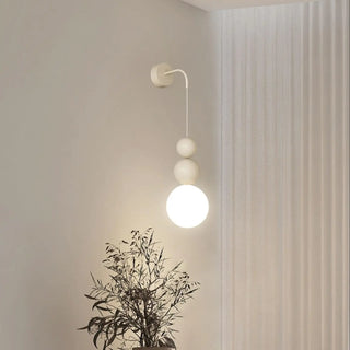 Glass acrylic wall sconce LED – warm white modern front view
