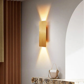 Black gold art deco wall sconce G9 LED – slim aluminium detail