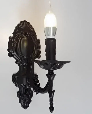 European castle wall sconce red finish vintage IP65