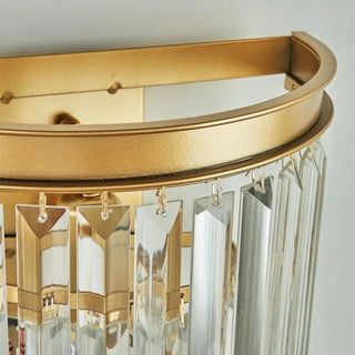 Gold aluminium Art Deco wall sconce G4 LED acrylic warm light