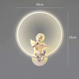 Aluminium angel wall light Art Deco modern G9 18W LED sconce