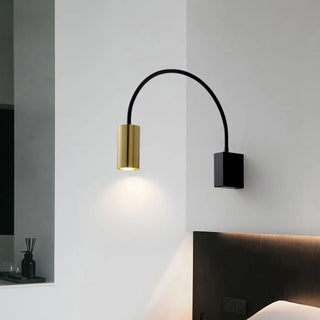 Arc wall sconce G9 5W LED aluminium black gold 50cm modern
