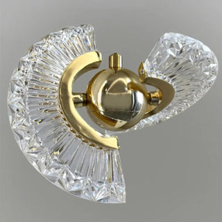 gold aluminum Art Deco wall sconce dimmable – IP65