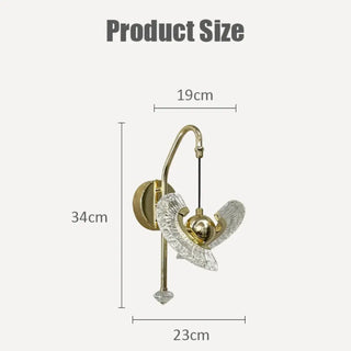 dimmable Art Deco wall sconce gold 2-light – aluminum
