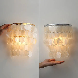 silver confetti wall sconce E27 LED – Art Deco vintage