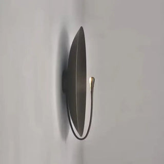Gold circle wall sconce – fine brass art deco M 35cm