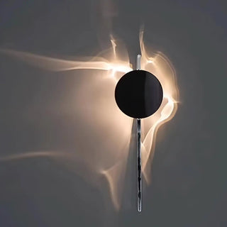 Black sculptural aurora wall light G9 8W LED 10.5x33cm