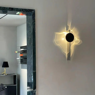 Aurora borealis wall sconce G9 8W LED black aluminium 33cm