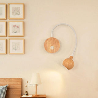 Wooden Wall Light – Scandinavian Wall Sconce with Reading Light Fixture | Lumavera