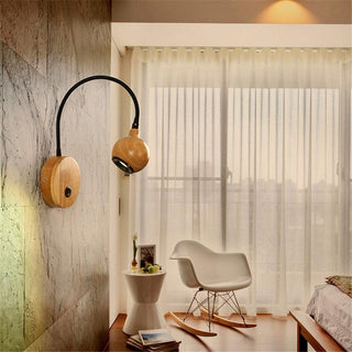 Wooden Wall Light – Scandinavian Wall Sconce with Reading Light Fixture | Lumavera
