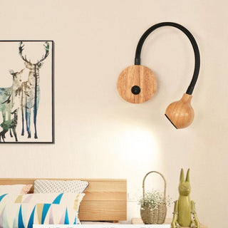 Wooden Wall Light – Scandinavian Wall Sconce with Reading Light Fixture | Lumavera