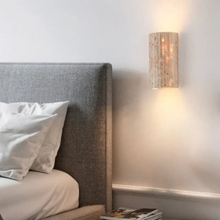 TEPI natural stone-effect wall sconce contemporary