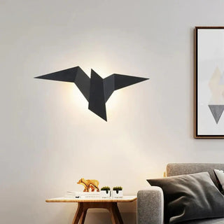 Bird wall sconce G4 gold aluminum – 34×17cm modern front view