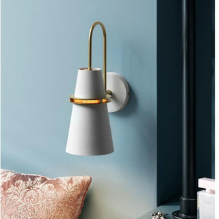 Blue double cone wall sconce G4 LED modern Scandinavian light
