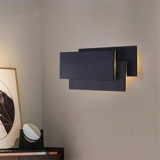 Simple LED wall sconce close-up – white black 12W 1044g IP20