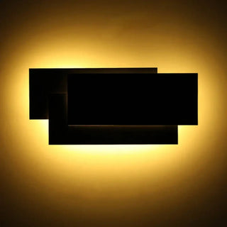 Simple bright LED wall sconce white – 12W 26×12cm aluminum indoor