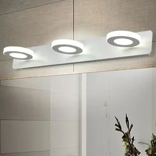 White bathroom mirror wall sconce ring G4 LED warm cool 3000K