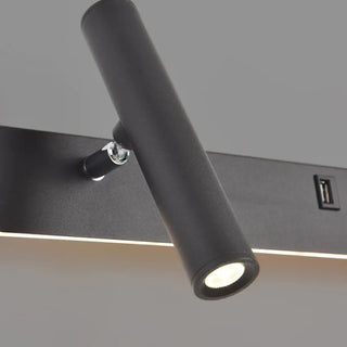 Black headboard wall light G4 LED 6W 30cm