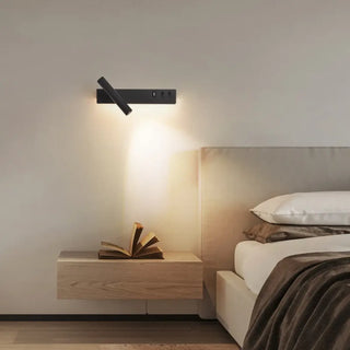 Headboard wall lamp G4 LED 6W black detail