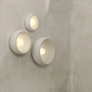 White resin wall light medium 26cm Japanese style G4
