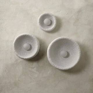 Japanese resin wall sconce large 32cm white modern