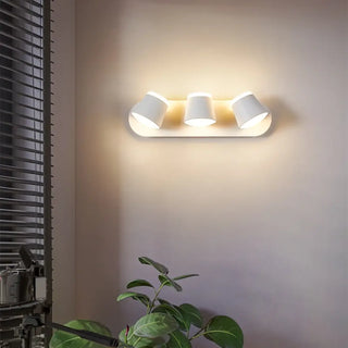 White three shade wall light G4 LED headboard bedroom IP65 38cm