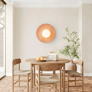 WOODEN wood effect wall light natural organic