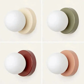 natural white ball wall sconce – dimmable LED IP65