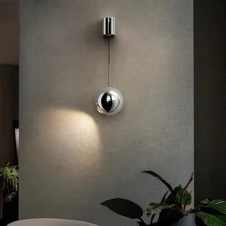 Black metal ball adjustable wall sconce G4 12W – modern 6×24×6cm