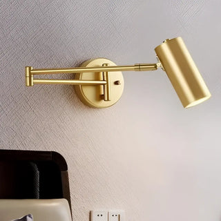Articulated gold wall sconce GU10 LED modern Art Deco designer