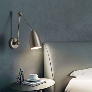 SWING extended arm wall light for reading and task