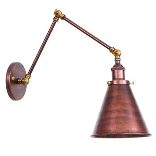Swivel arm wall light G9 12W brown 72cm – angle view