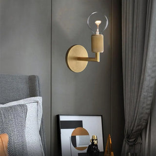Bronze wall sconce – classic metal finish living room