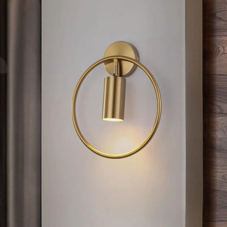 Gold modern wall sconce G4 LED 6W aluminum gold finish