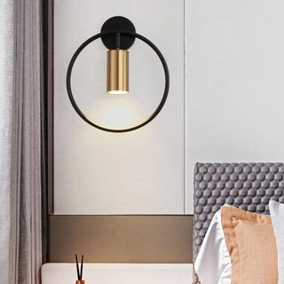 Black and gold wall sconce G4 LED 6W modern aluminum