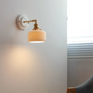 Siry ceramic wall sconce – side angle